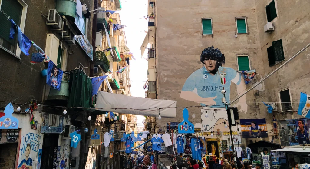 Murales de Maradona en Nápoles