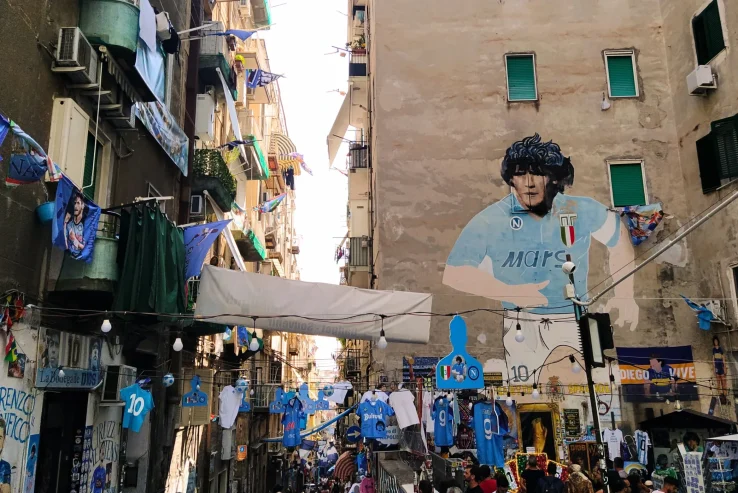 Murales de Maradona en Nápoles